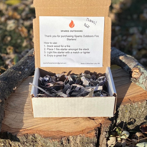 Fire Starters made with Recycled Materials- 6 Pack