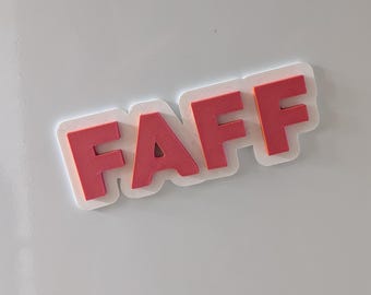 Faff fridge magnet