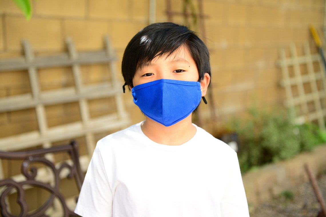 5Pack of Face Masks for Kids WashableReusableAdjustable Etsy