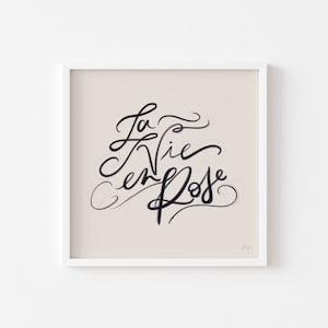 La Vie En Rose Art Print