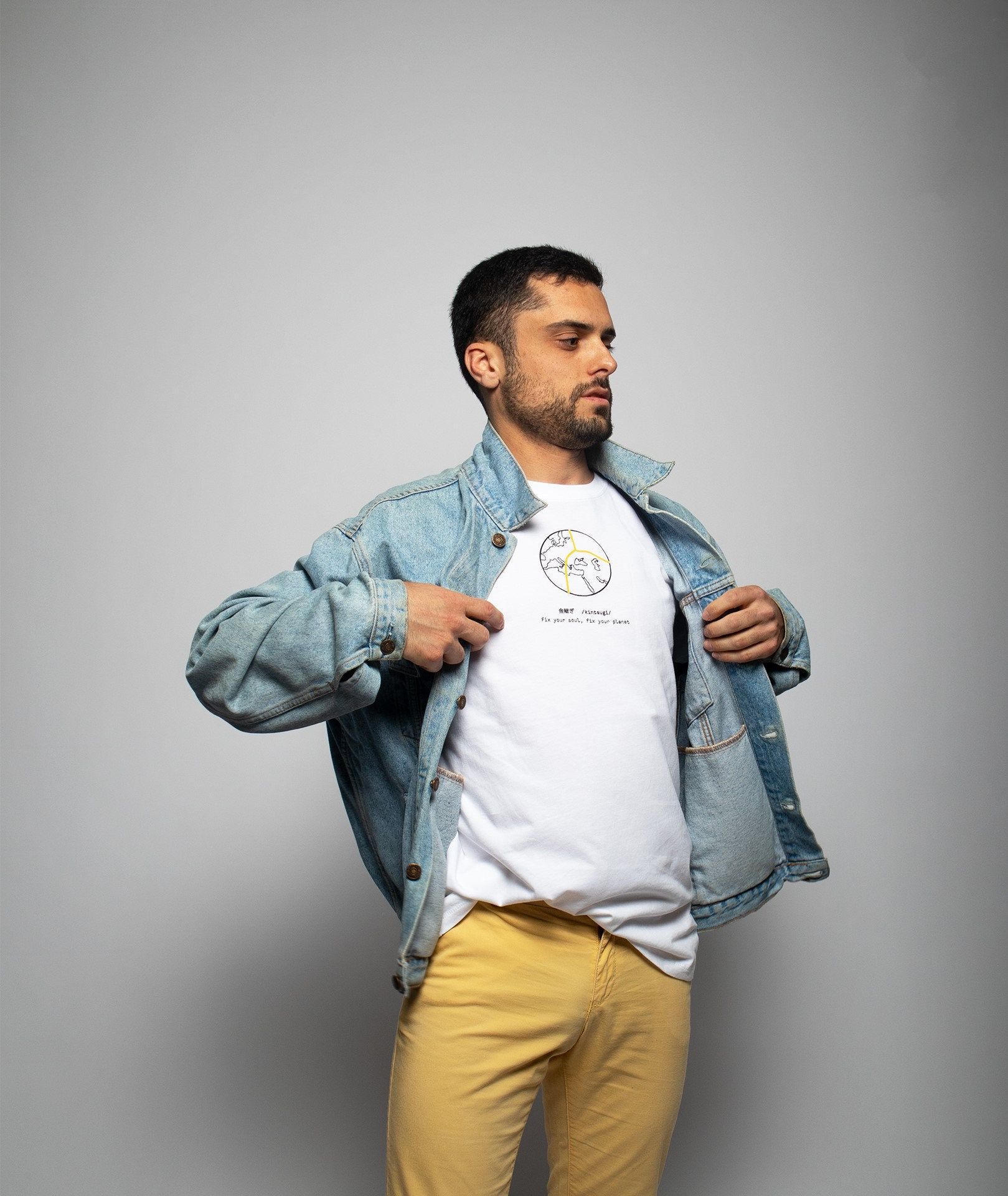 Kintsugi white t shirt