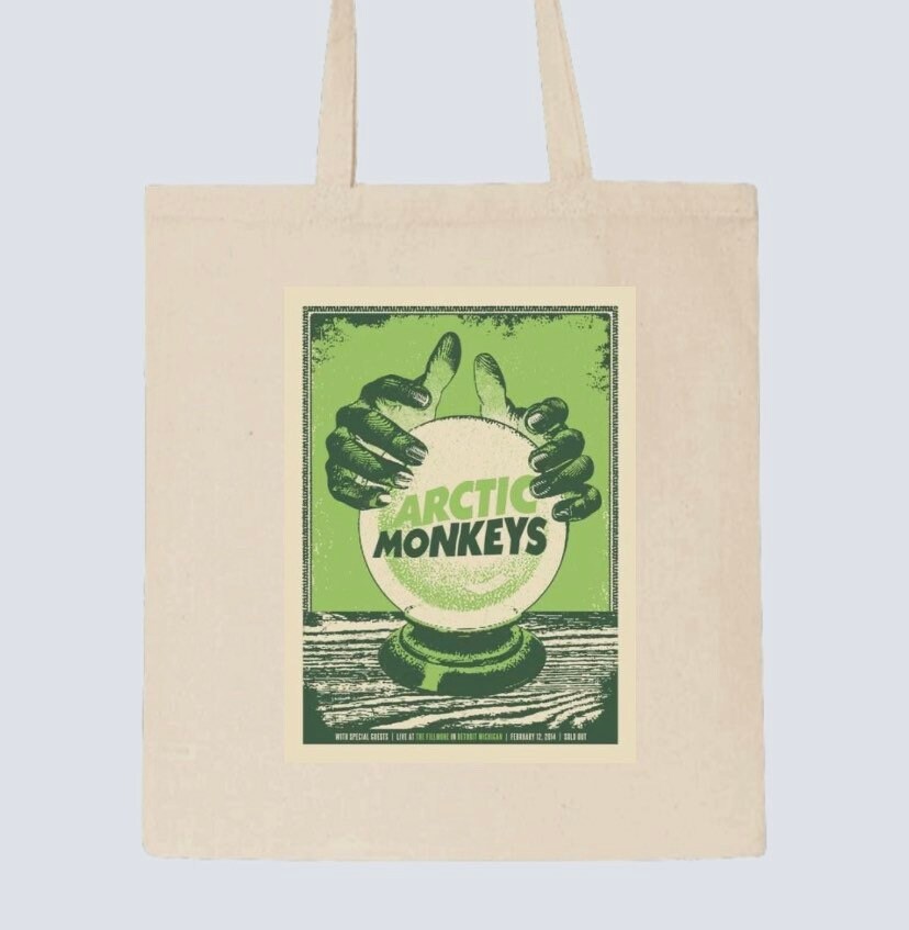 Arctic Monkeys Beige Tote Bag