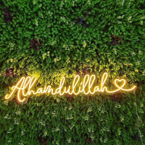 Buy Neon LED Alhamdulillah Decoration Alhamdulillah Wall Hanging  Alhamdulillah LED Sign Alhamdulillah Gift Online in India 