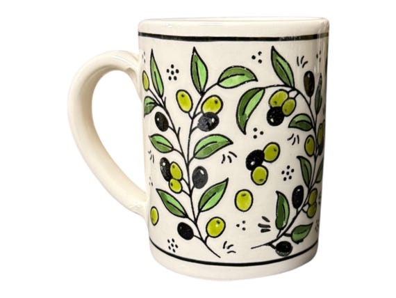 Palestine Pottery | Mug 12 Oz | Ceramic Handmade in Palestine