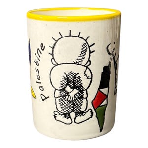 Palestine Pottery | Mug 12 Oz | Ceramic Handmade in Palestine Handalah