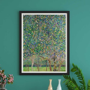 Gustav Klimt Print: Pear Tree (Premium Giclée Art Print of Art Nouveau Nature Painting) Wall Art / Home Decor available Framed