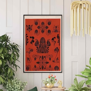 Owen Jones Print: Greek No. 6 from &#39;The Grammar Of Ornament’ (Giclée Art Print of Pattern Art) Wall Art / Home Decor available Framed