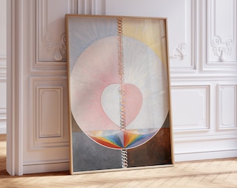 Hilma Af Klint Print: The Dove No. 1 (Group IX/UW No. 25) (Premium Giclée Art Print of Modern Abstract Art) Spiritual Wall Art / Home Decor