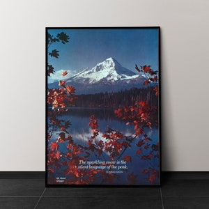 Mt. Hood, Oregon - Scenically Yours (Vintage Tourism / Travel Poster from the US Information Agency) Giclée Art Print, also available Framed