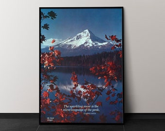 Mt. Hood, Oregon - Scenically Yours (Vintage Tourism / Travel Poster from the US Information Agency) Giclée Art Print, also available Framed