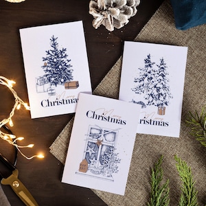 Luxuriöses Weihnachtskarten-Set: Frohe Weihnachten (Deluxe-Grußkarten mit niedlichen Illustrationen)