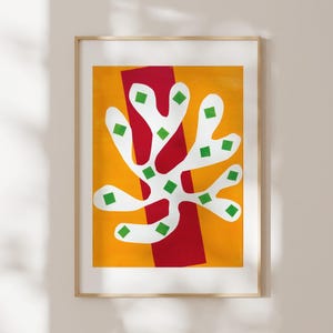 Henri Matisse ‘White Alga’ Print | Abstract Cut-Out Fine Art Print | French Modern Wall Art, Framed or Unframed
