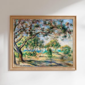 Stampa di Renoir: Bois de la Chaise (stampa artistica Giclée di alta qualità di un dipinto paesaggista impressionista) Arte murale naturalistica / Decorazione per la casa disponibile con cornice