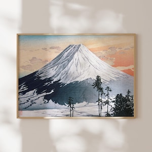 Art japonais : quartier de Katsuyama par Hiroaki Takahashi (impression giclée d'art premium de la gravure sur bois) Art mural / décoration d'intérieur disponible encadré