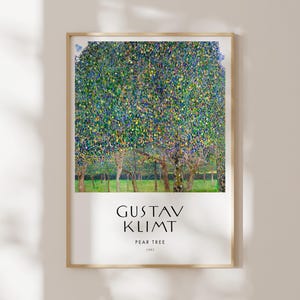 Gustav Klimt Poster: Pear Tree (Premium Giclée Art Print of Classic Art Nouveau Painting) Wall Art / Home Decor available Framed