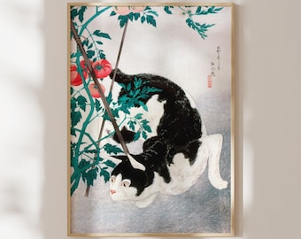 斎藤清「二匹の猫」版画：日本の木版画 - Etsy 日本