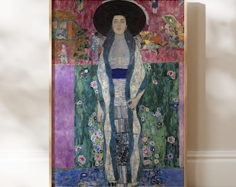 Gustav Klimt 'Portrait of Adele Bloch-Bauer' Print | Art Nouveau Giclée Fine Art Print | Vintage Wall Art, Framed or Unframed
