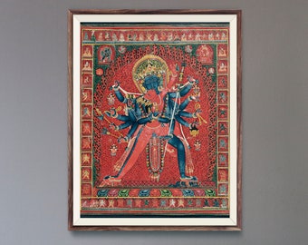 Art Print Chakrasamvara /& consort Vajravarahi Tibetan Painting Reproduction