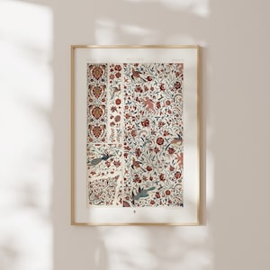 Persian Pattern Print by Albert Racinet (Giclée Art Print of lithograph from L&#39;ornement Polychrome) Wall Art / Home Decor available Framed