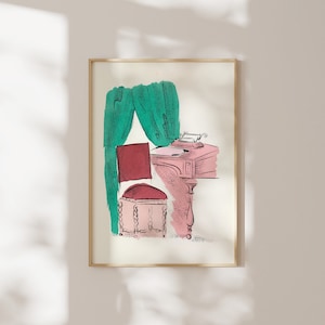 Raoul Dufy Print: Madrigaux Pl. 22 (Premium Giclée Art Print of French Abstract Painting) Modern Wall Art / Home Decor available Framed
