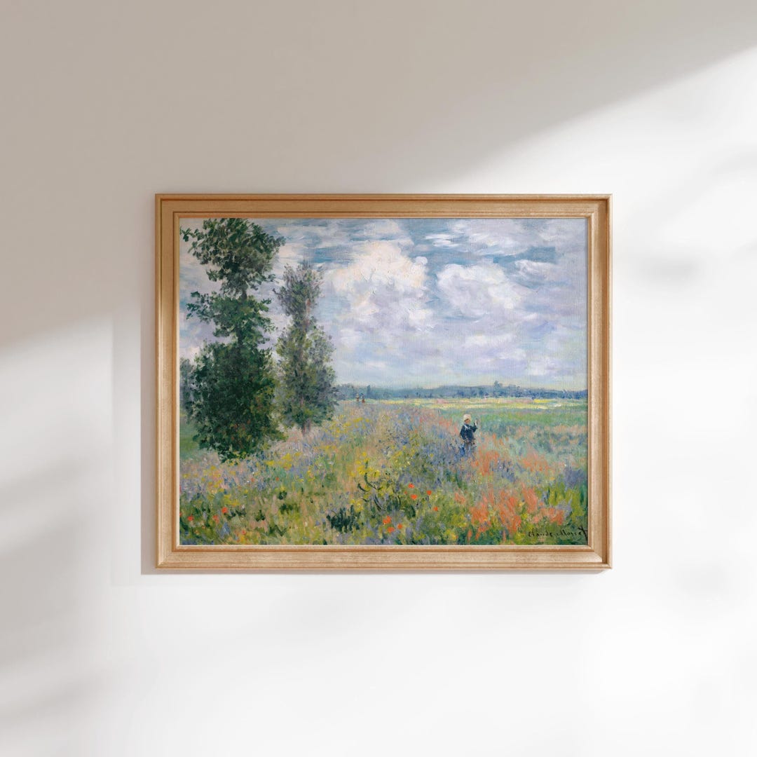 Claude Monet Print: Poppy Fields Near Argenteuil (giclée Art Print of ...