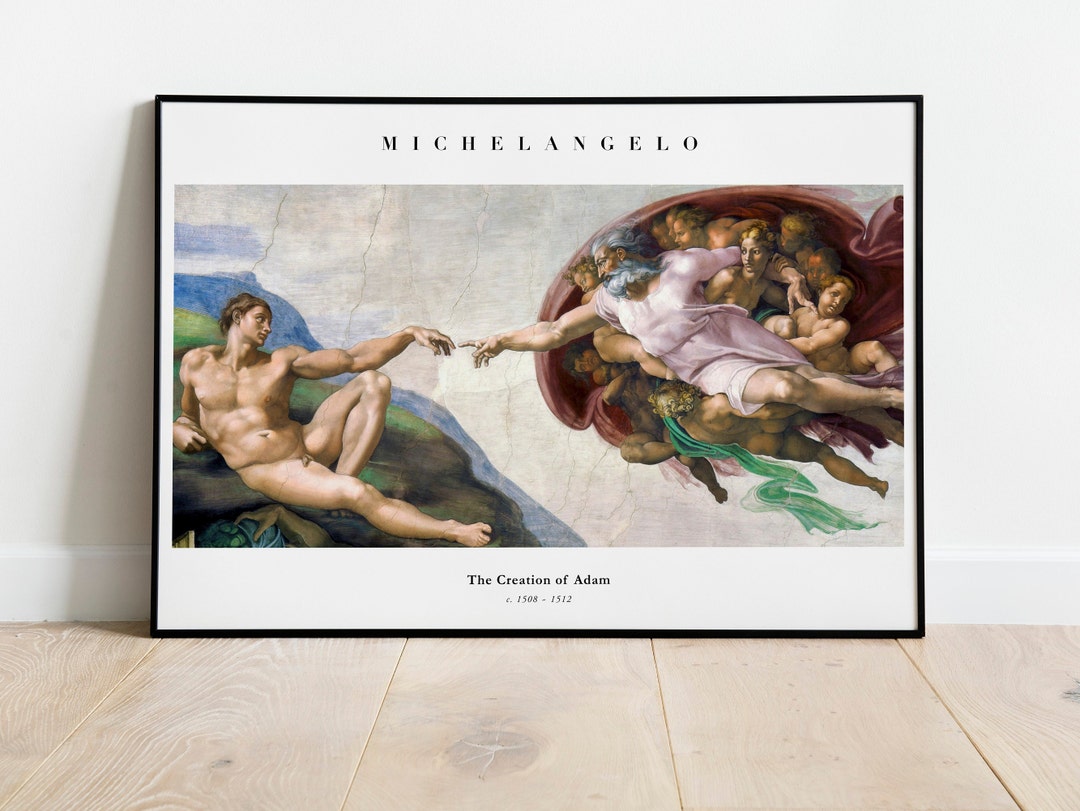 MICHELANGELO - the Creation of Adam (sistine Chapel) (hi Res Premium ...