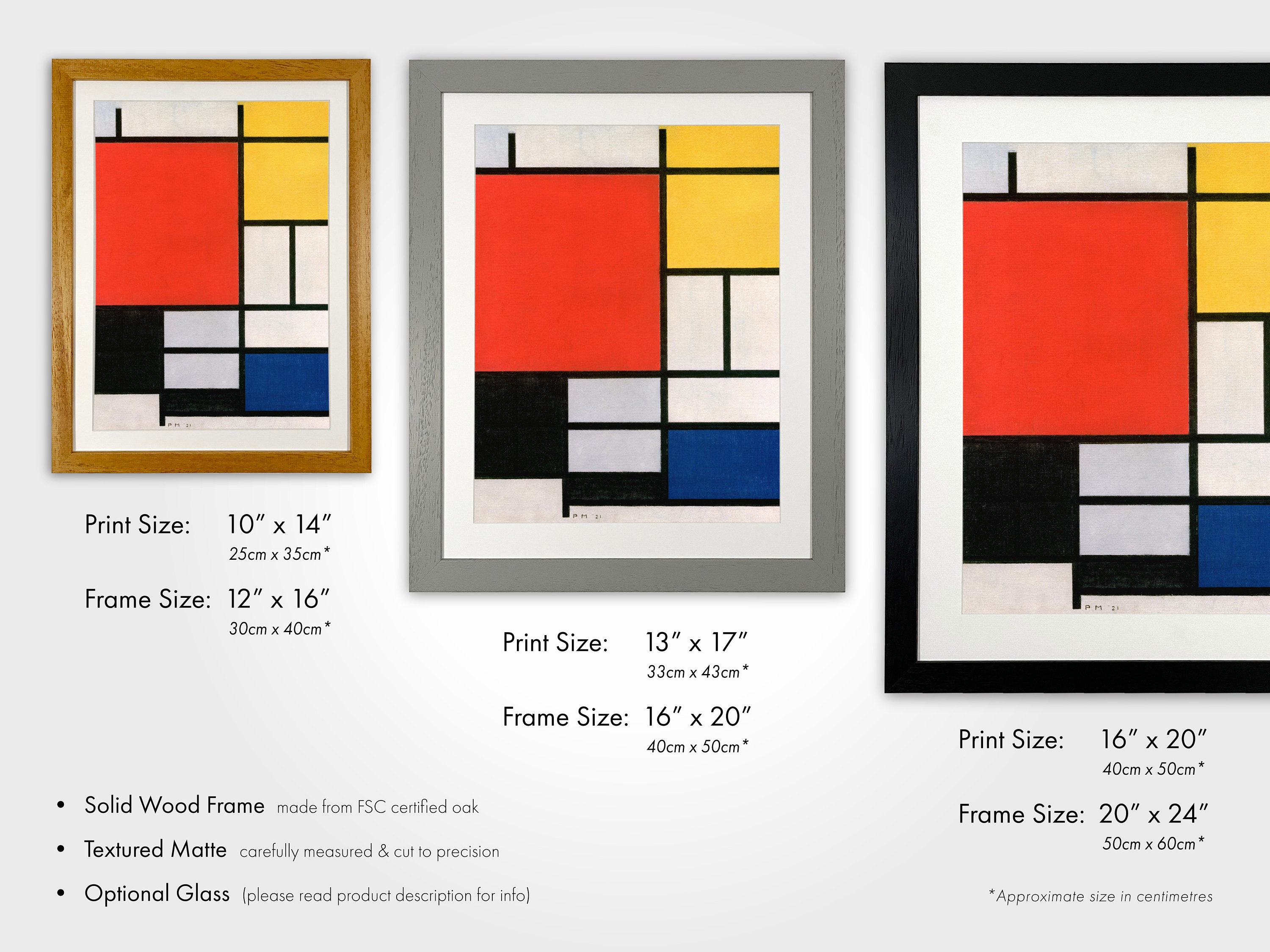 PIET MONDRIAN - Composition With Red, Yellow, Blue, and Black (hi