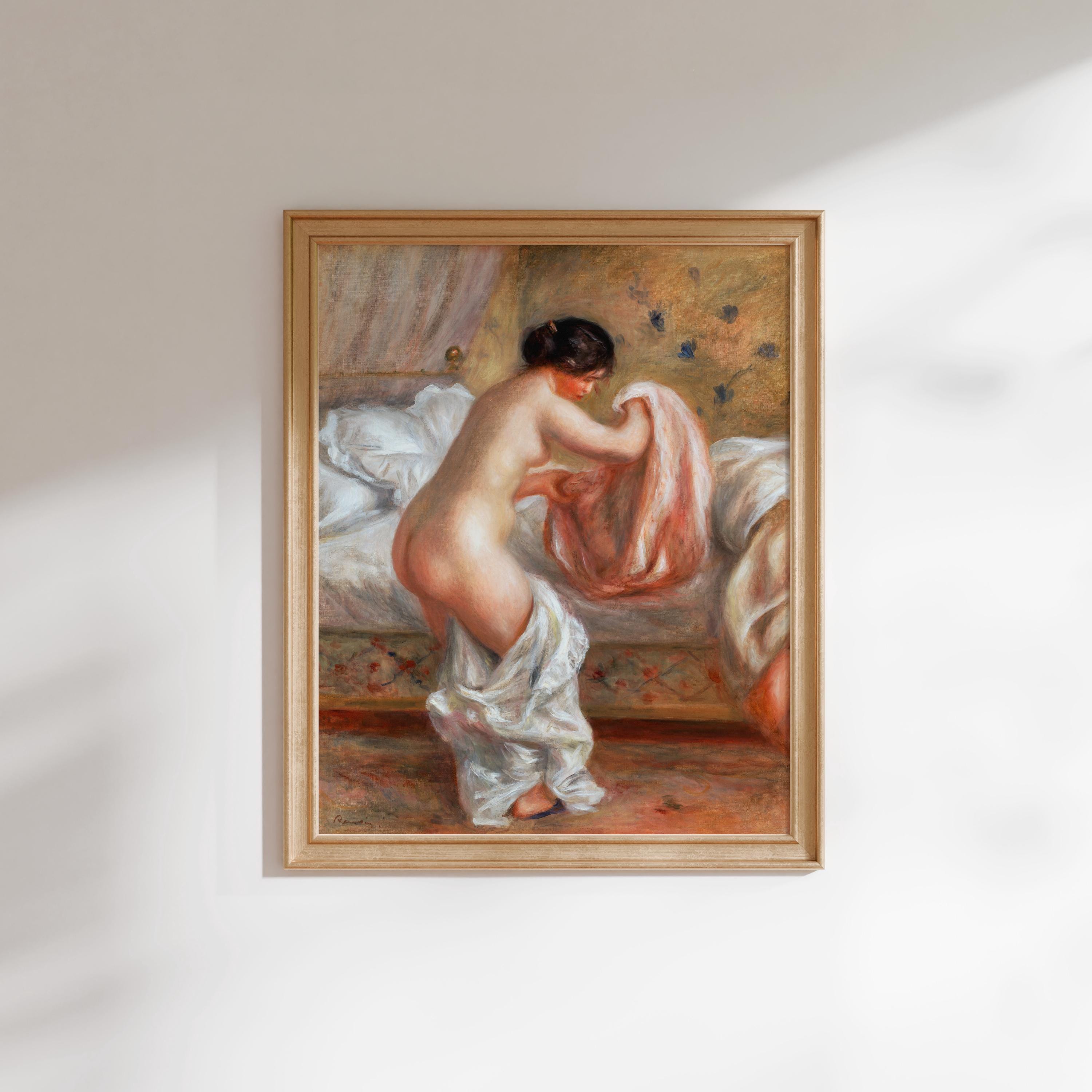 Renoir Print: Rising (Premium Giclée Art Print of Nude Woman Painting) Impressionist Wall Art / Home Decor available Framed