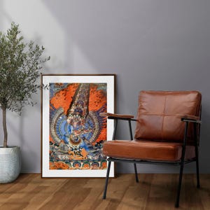 Tibetan Thangka (Premium Giclée Art Print of Traditional Buddhist Painting) Wall Art / Home Decor available Framed image 2