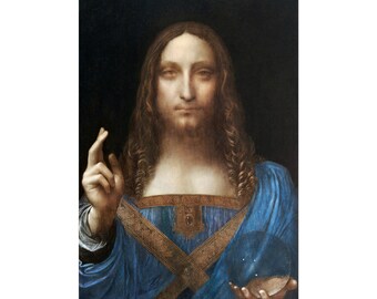 Salvator Mundi, Da Vinci – Giclée Print On Canvas, Standard Sizes Available, High Quality Reproduction
