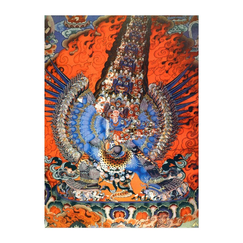 Tibetan Thangka (Premium Giclée Art Print of Traditional Buddhist Painting) Wall Art / Home Decor available Framed image 3