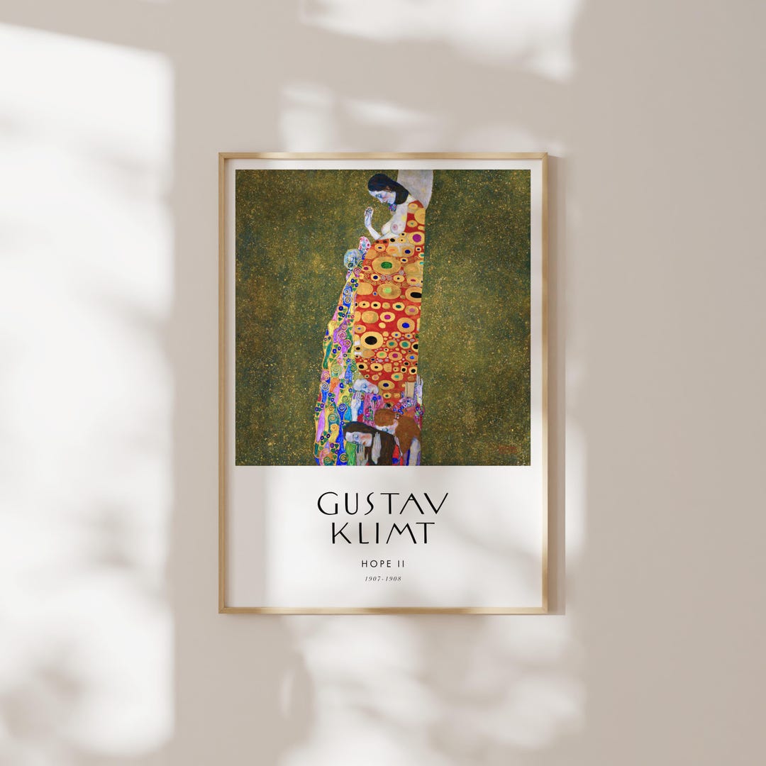 Gustav Klimt Poster: Hope II (premium Giclée Art Print of Classic Art ...
