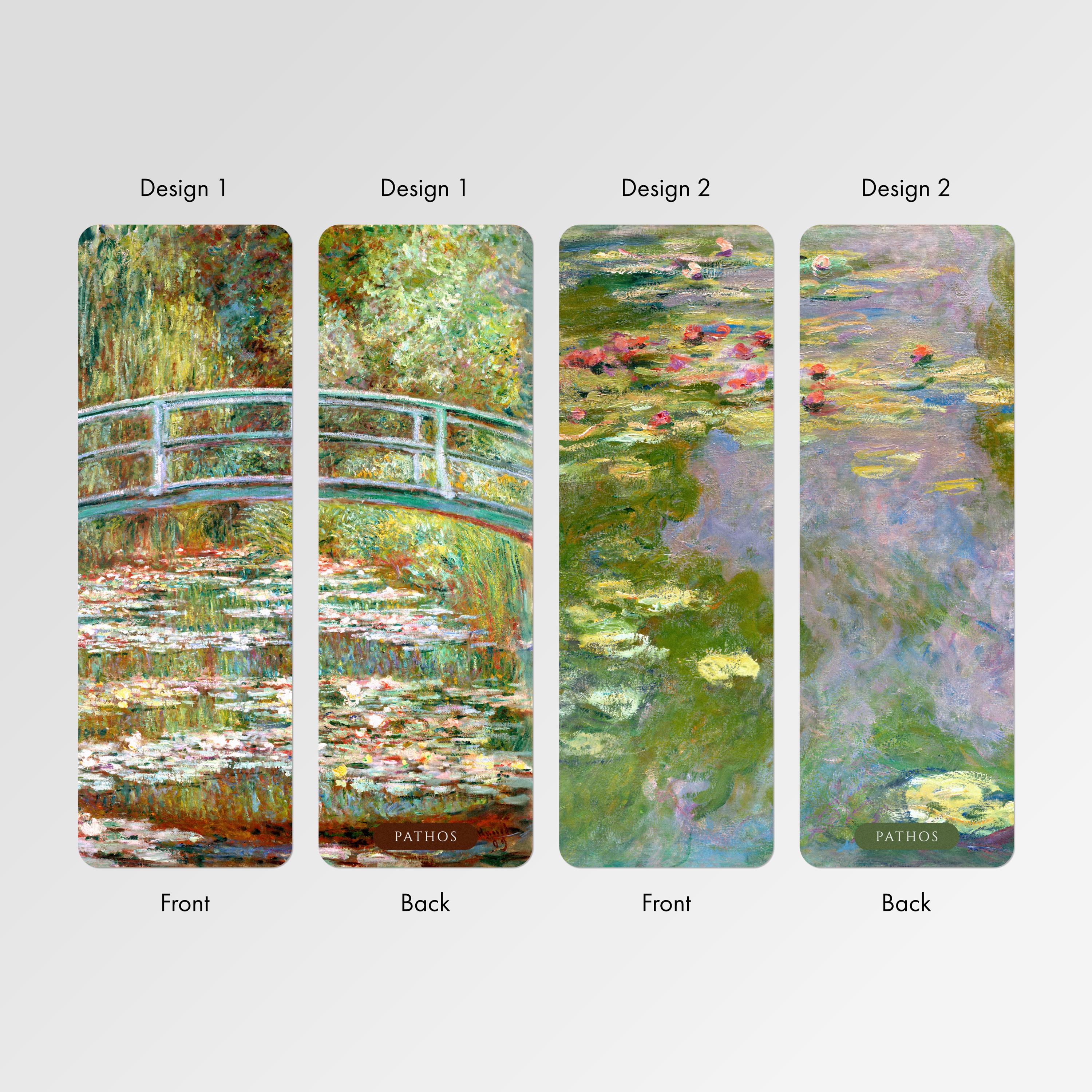 Claude Monet Bookmarks: Bridge Over A Pond / Water Lilies (custom ...