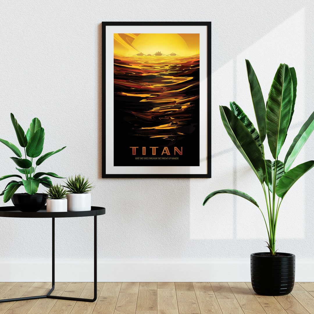 NASA Visions of the Future - Titan (vintage Space Travel Tourism Poster ...