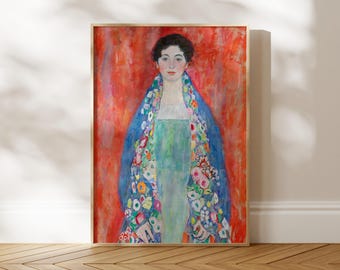 Gustav Klimt 'Portrait of Fraulein Lieser' Print | Art Nouveau Giclée Fine Art Print | Vintage Wall Art, Framed or Unframed