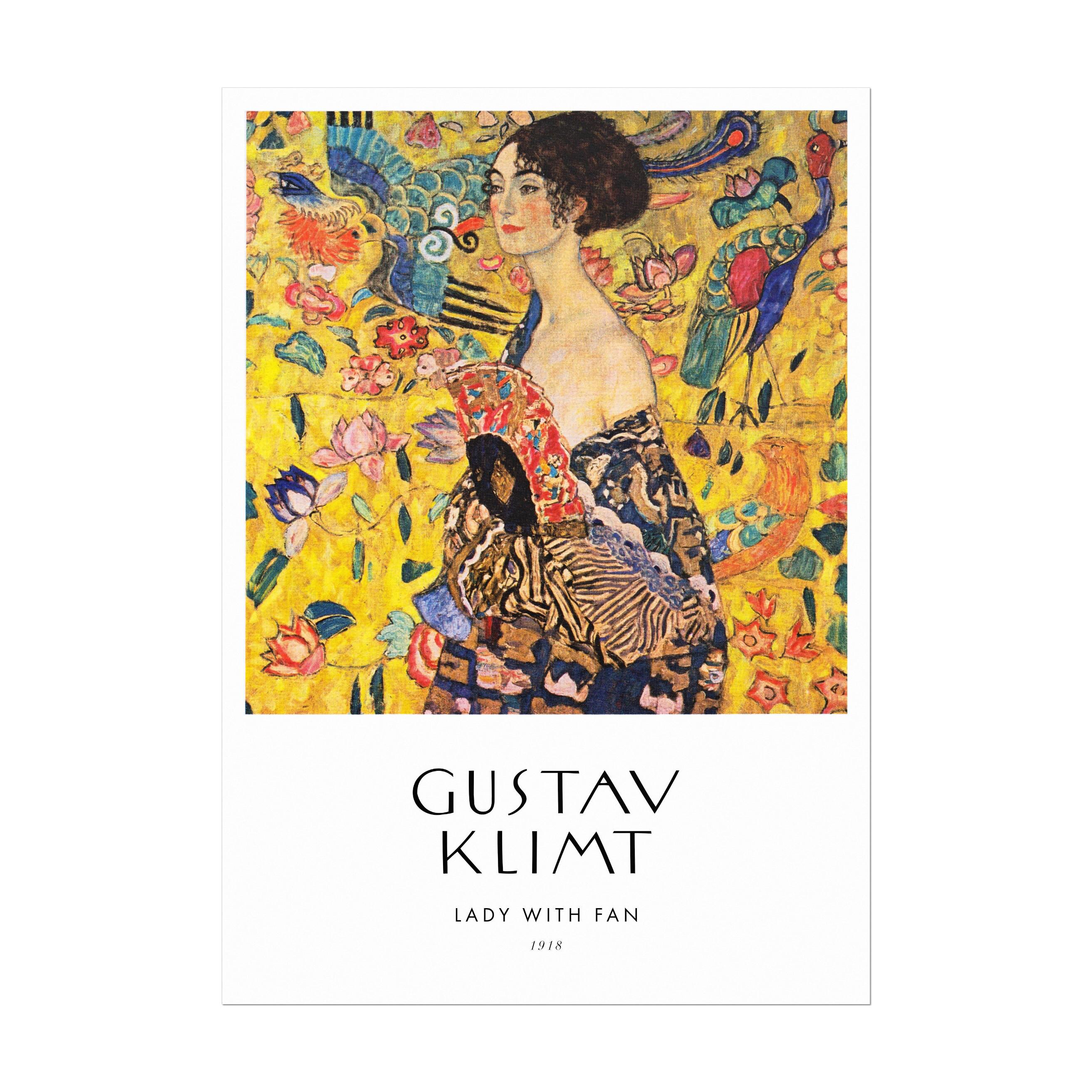Gustav Klimt Poster: Lady With Fan (premium Giclée Art Print of Classic ...