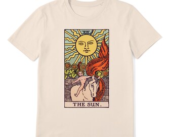 Tarot T-shirt: XIX the Sun Tarot Card - 100% Organic Cotton