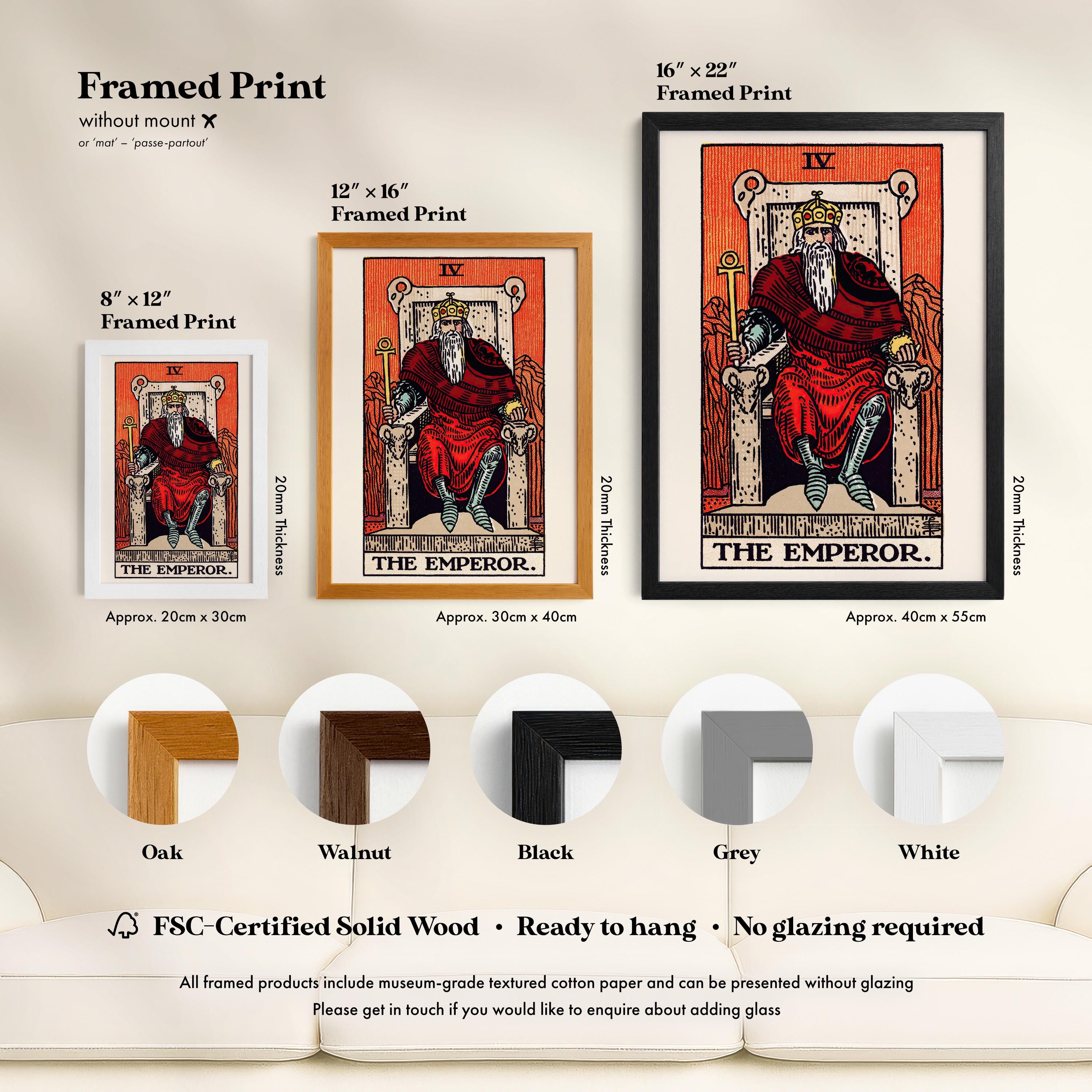 IV the Emperor Tarot Card Print | Pamela Colman Smith / Rider