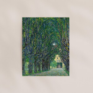 Gustav Klimt 'Avenida a Schloss Kammer' Impresión / Art Nouveau Giclée Cartel de impresión de bellas artes / Arte de pared de paisaje, enmarcado o sin enmarcar imagen 3