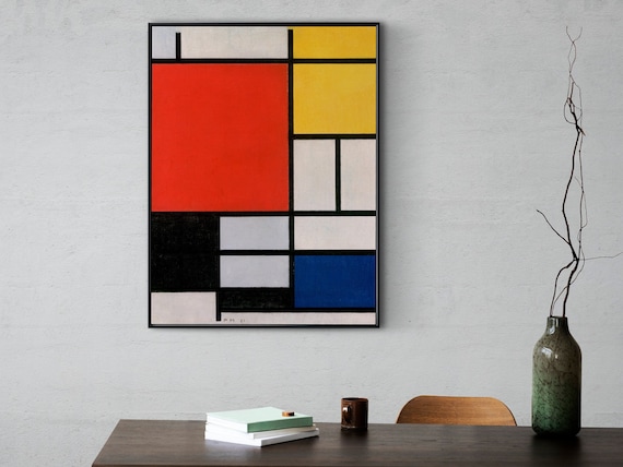 PIET MONDRIAN - Composition With Red, Yellow, Blue, and