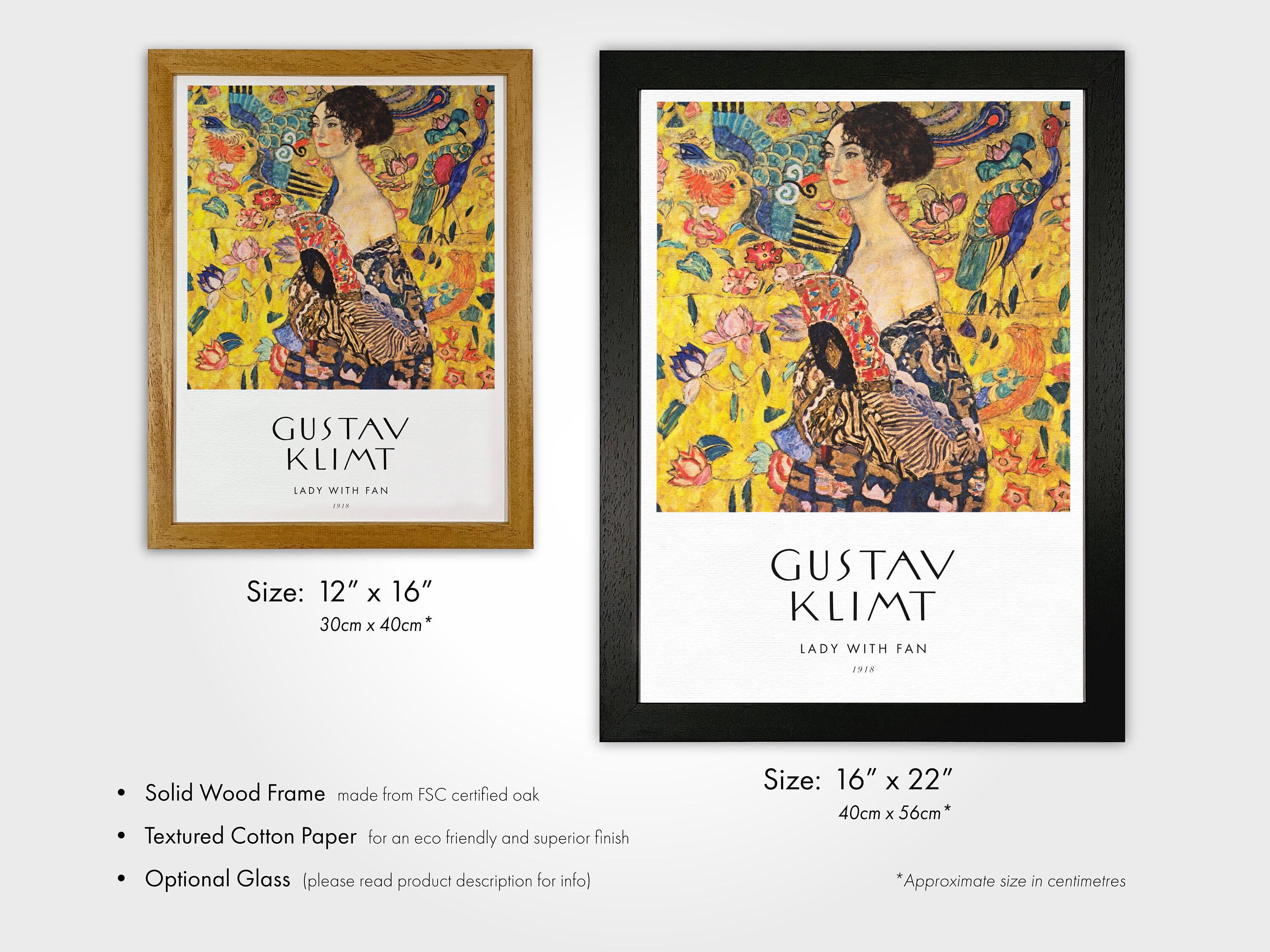 Gustav Klimt Poster: Lady With Fan (premium Giclée Art Print of Classic ...