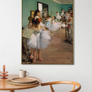 EDGAR DEGAS - The Dance Class (Hi Res Giclée Art Print of Classic Impressionist Painting) A4 A3 A2, also available Framed