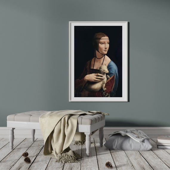 LEONARDO DA VINCI Lady With an Ermine hi-res Premium Giclée - Etsy UK