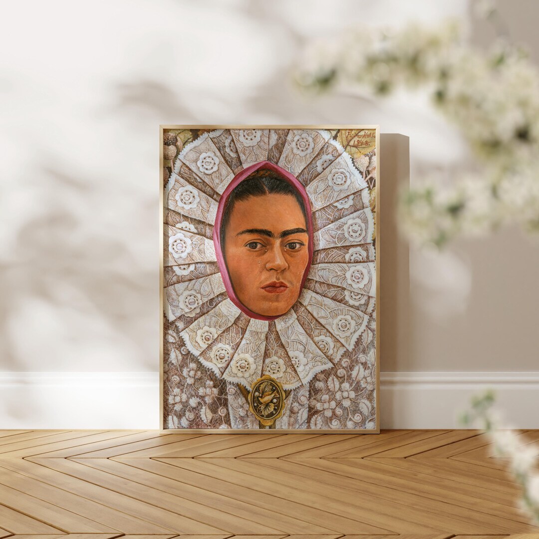 Frida Kahlo Print: Self-portrait With Headdress (premium Giclée Art ...