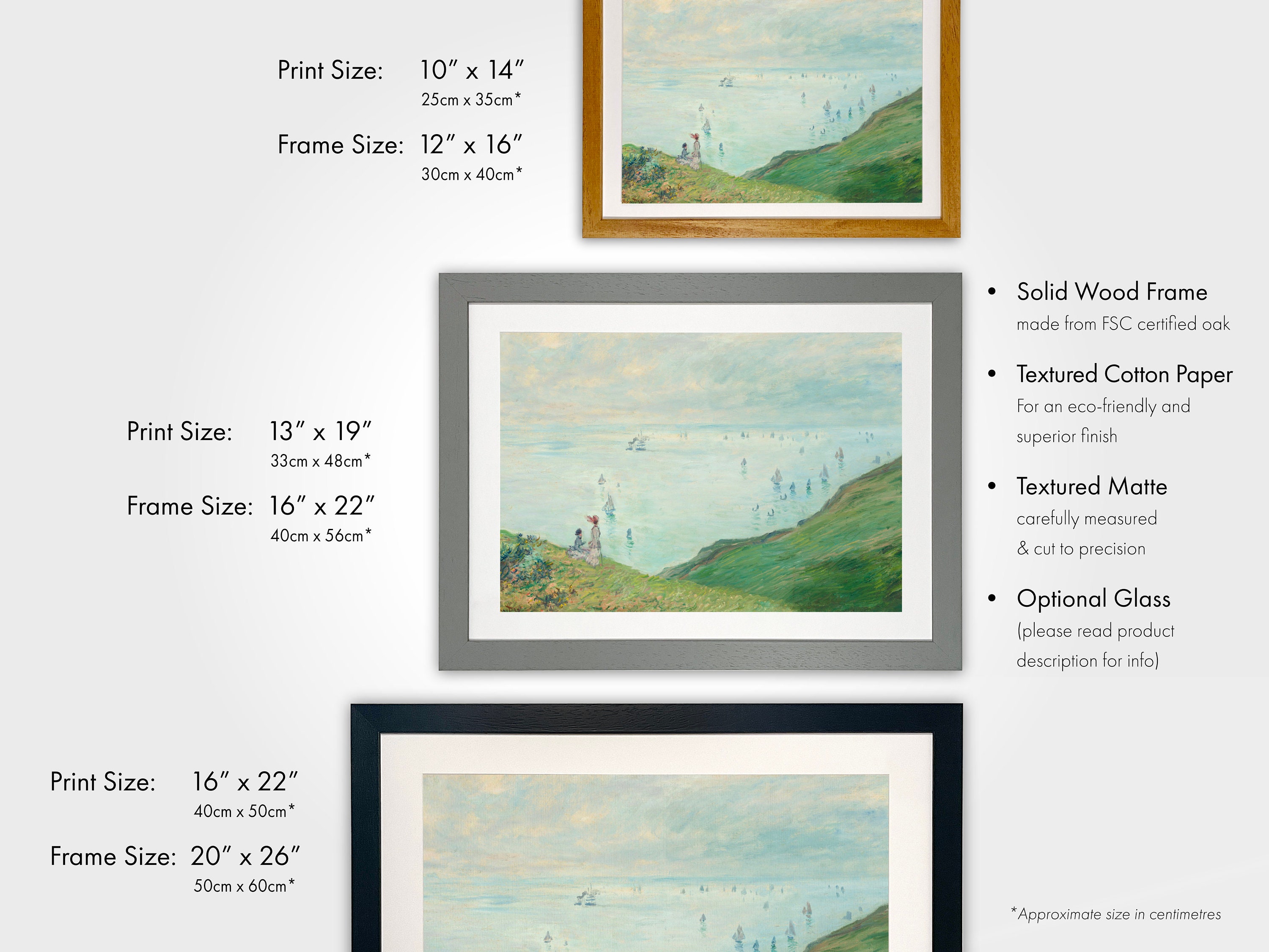 CLAUDE MONET Cliffs at Pourville high Resolution Giclée Art - Etsy