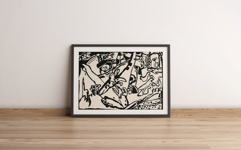 Digital mockup of a framed giclée fine art print