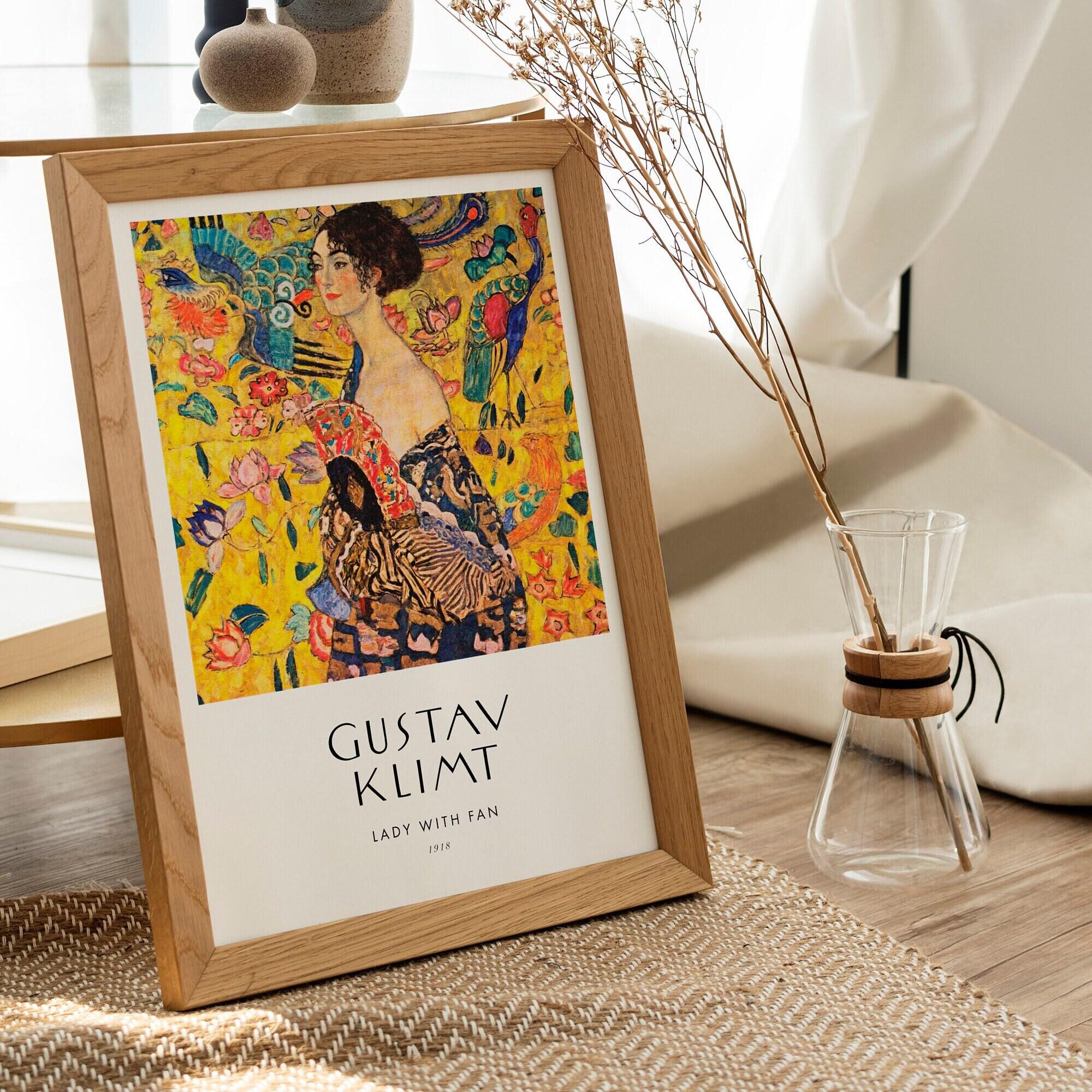 Gustav Klimt Poster: Lady With Fan (premium Giclée Art Print of Classic ...