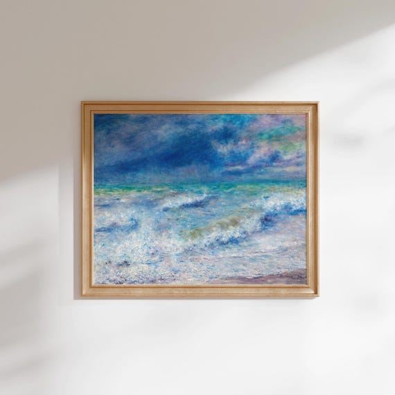 ルノワール　アートプリント　海辺にて ルノワール アートプリント 海辺にて ルノワール 海辺にて 4号