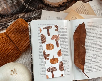 Cosy Autumn Painted Bookmark