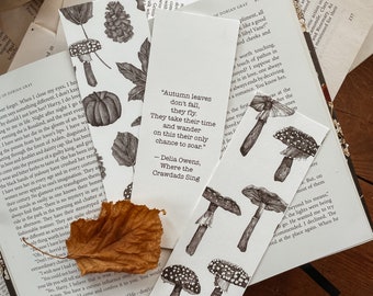 Cosy Autumn Bookmark Set